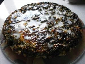 пирог со щавелем и ревенем