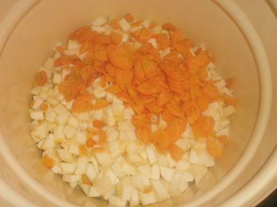 морковь и кабачки для салата на зиму