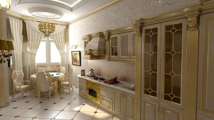 кухня столовая в классическом стиле
