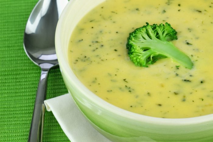 овощной суп-пюре с брокколи